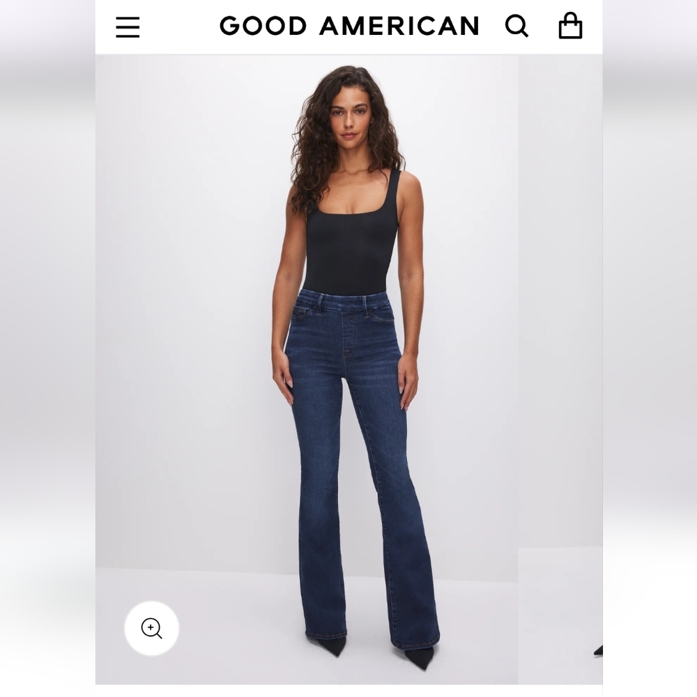 Power Stretch Pull-on Flare Jeans